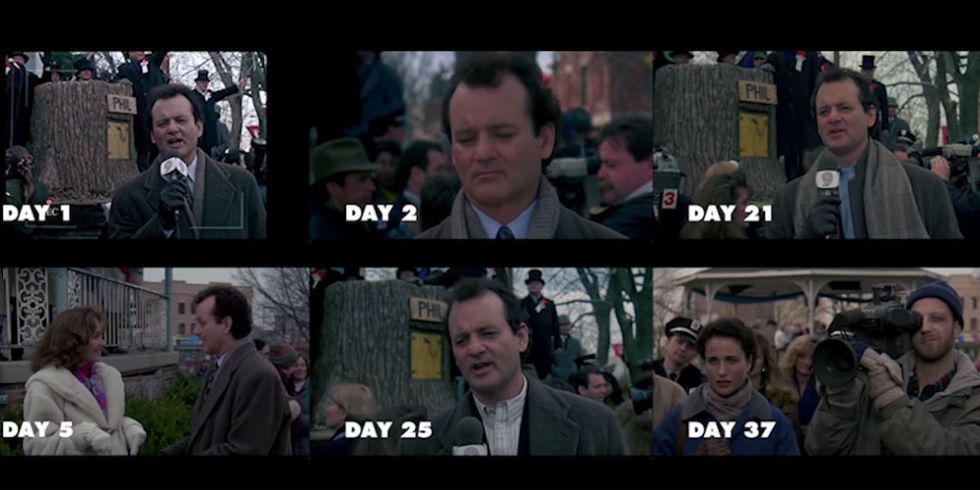 Watch Every Day of Bill Murray's 'Groundhog Day' At Once - 'Groundhog