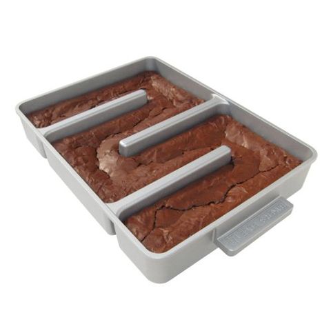 <p><strong data-redactor-tag="strong" data-verified="redactor"><em data-redactor-tag="em" data-verified="redactor">$36</em></strong> <a href="https://www.amazon.com/Bakers-Edge-Nonstick-Brownie-Pan/dp/B000MMK448/ref=sr_1_1?tag=bp_links-20" target="_blank" class="slide-buy--button">BUY NOW</a></p><p>Everyone knows the chewy, chocolatey corner or edge pieces of freshly baked brownies are the best part. With the Baker's Edge Brownie Pan, you don't have to fight anyone to the death in order to get your hands on that perfect piece! Such a relief. This pan provides every piece of brownie with that chewy goodness, all while helping it to cook evenly. </p><p><strong data-redactor-tag="strong">More:</strong> <a href="http://www.bestproducts.com/eats/gadgets-cookware/g1764/cool-kitchen-gadgets/" target="_blank">29 Cool and Quirky Kitchen Gadgets You'll Actually Want to Use</a><span class="redactor-invisible-space" data-verified="redactor" data-redactor-tag="span" data-redactor-class="redactor-invisible-space"></span><br></p>