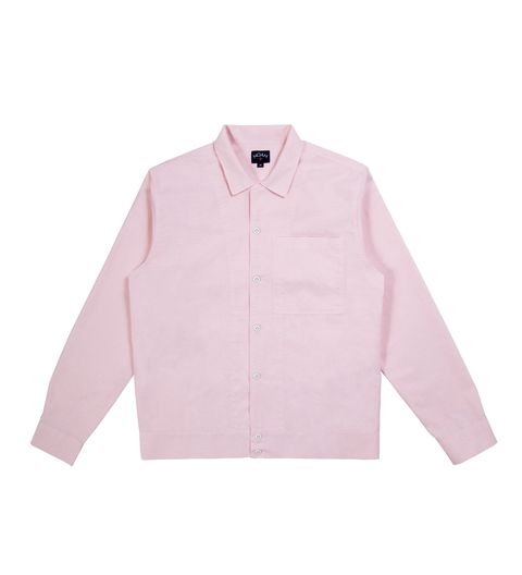Product, Collar, Sleeve, Textile, White, Pattern, Pink, Dress shirt, Magenta, Fashion, 