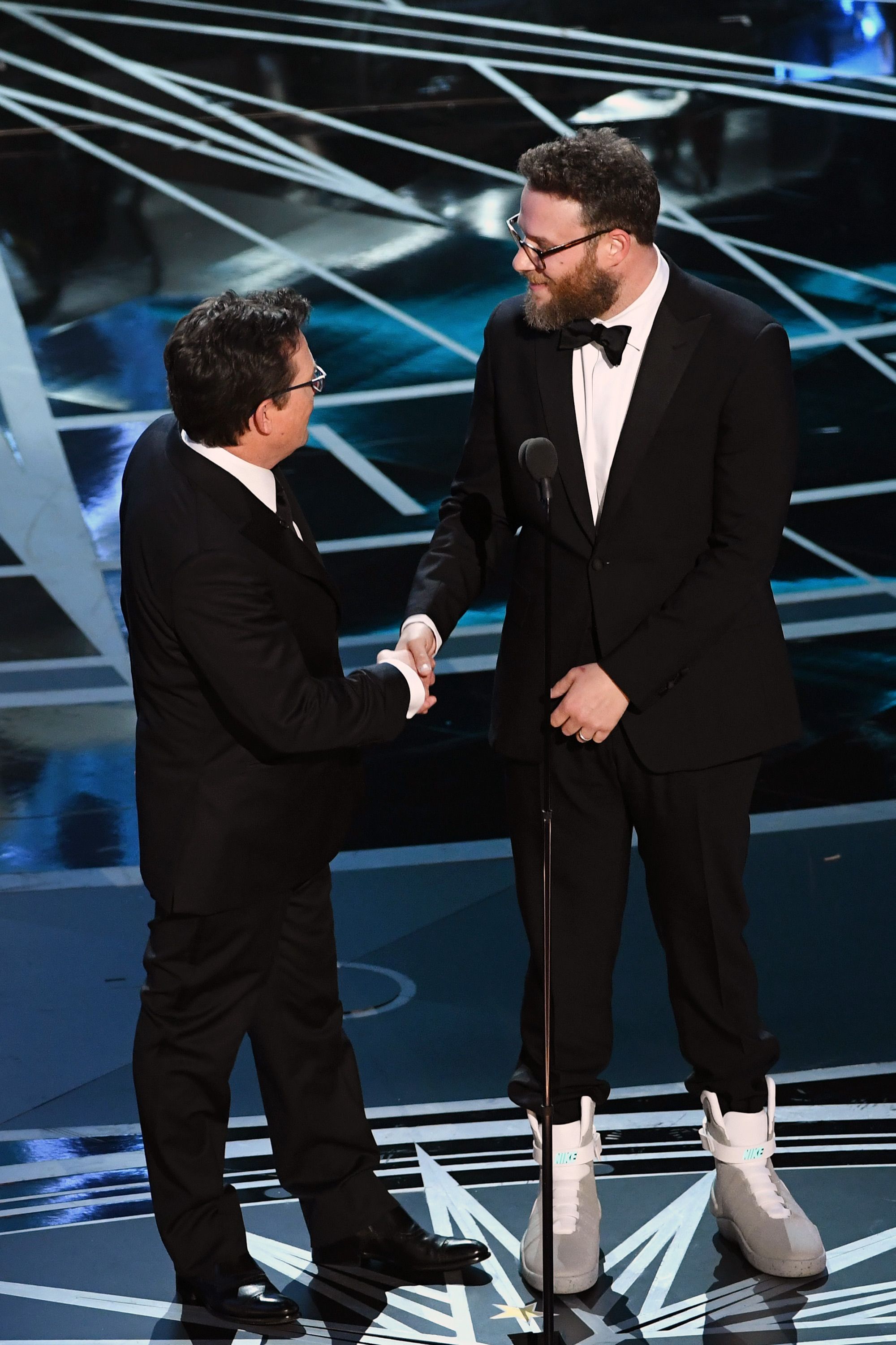 Seth Rogen Wore Nike Mags at the Oscars 