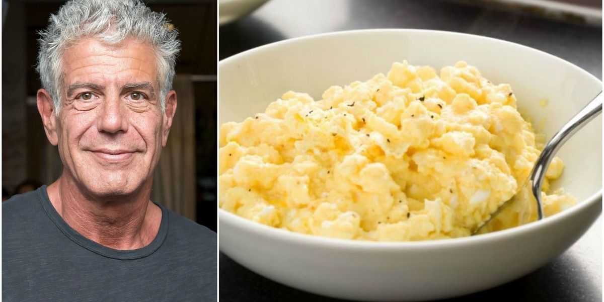 The Secret Trick Anthony Bourdain Uses to Make Perfect Scrambled Eggs