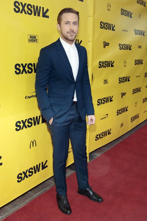 Ryan Gosling Shows You Why a Brighter Blue Suit Is a Style Power Play
