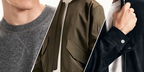 Clothing, Outerwear, Shoulder, Jacket, Blazer, Leather, Sleeve, Suit, Coat, Leather jacket, 