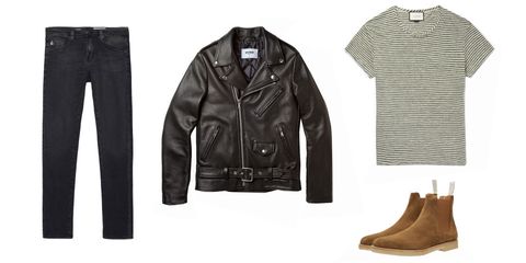 Product, Jacket, Sleeve, Collar, Textile, Outerwear, Coat, Leather, Fashion, Black, 