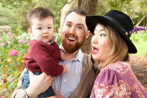 Face, Nose, Human, Mouth, People, Eye, Happy, People in nature, Hat, Baby & toddler clothing, 