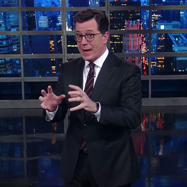 Stephen Colbert Has Some NSFW Ideas About Mike and Karen Pence