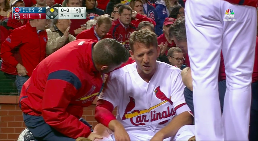 Cardinals OF Stephen Piscotty suffers bruised head in collision - 6abc  Philadelphia