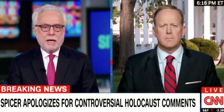Watch Wolf Blitzer Teach Sean Spicer How to Say Assad's Name on Live TV