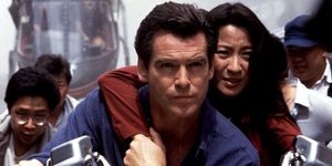 Pierce Brosnan and Michelle Yeoh in Tomorrow Never Dies (1995)