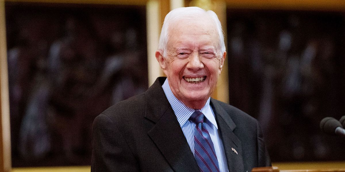 President Jimmy Carter Will Not Sit Down Until He Shakes Every Hand on ...