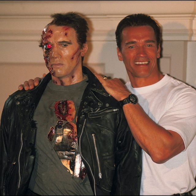Arnold Schwarzenegger and his doppelgänger