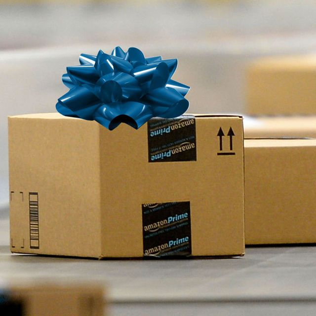Blue, Box, Present, Material property, Carton, Shipping box, Gift wrapping, Plant, Electric blue, Paper product, 