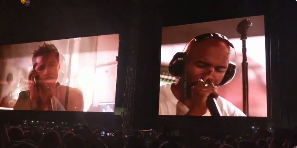 Frank Ocean Serenades Brad Pitt at FYF Fest