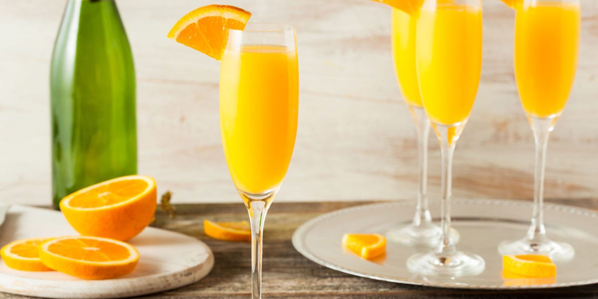 champagne and orange juice