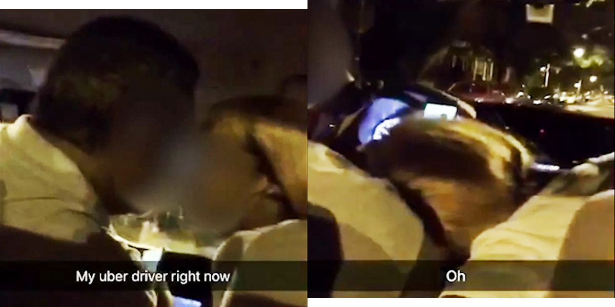 Uber Driver Appears to Receive Oral Sex Mid-Ride
