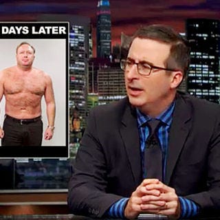 John Oliver Shows Alex Jones' InfoWars Act Is a Grift John Oliver Shows Alex Jones' InfoWars Act Is a Grift