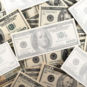 Money, Cash, Currency, Banknote, Dollar, Saving, Paper, Money handling, Stock photography, Paper product, 