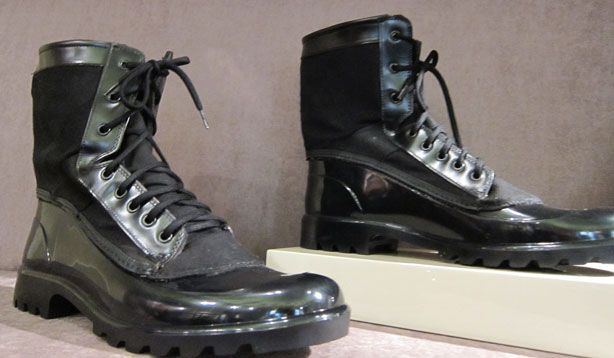 designer military boots