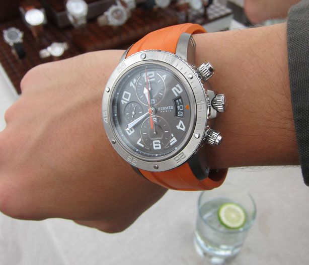 hermes chronograph watch
