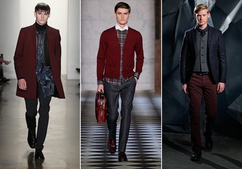 The Top Five Colors From New York Fashion Week Fall Winter 2013 Trends For Men
