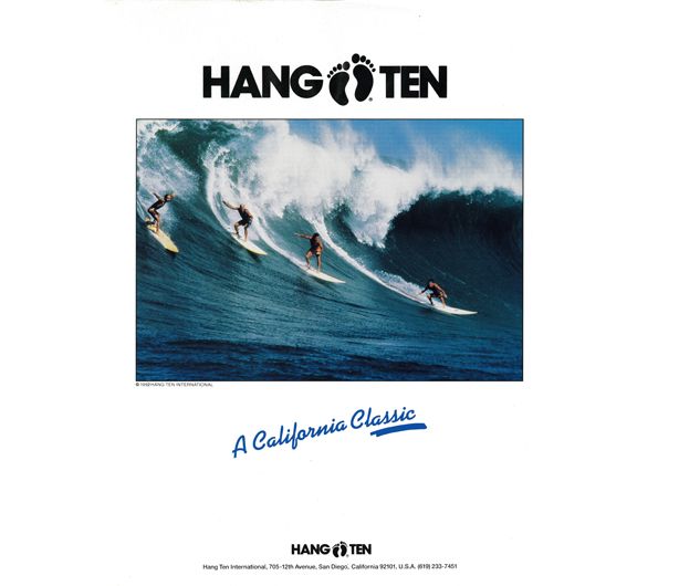 surf lingo hang ten