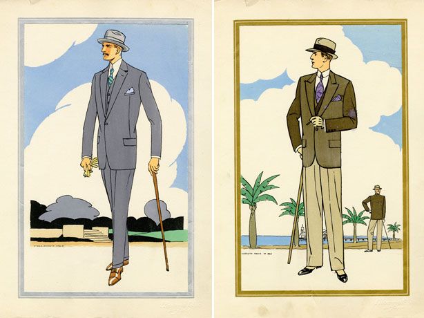 Vintage Men S Fashion Illustrations 19s Men S Style
