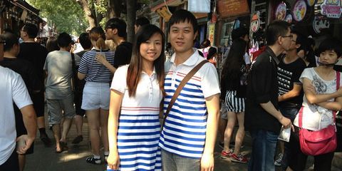 chinese couple matching outfits