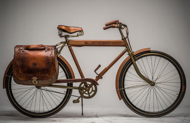 leather bicycle