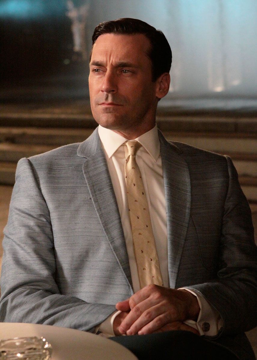 mad men blue suit