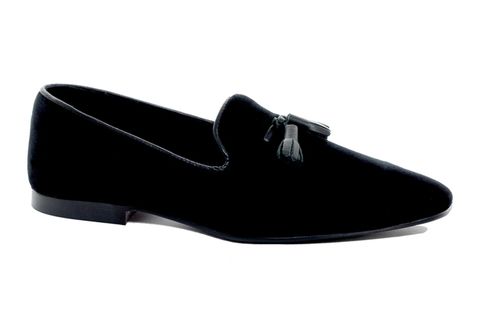 Black Dress Shoes - ASOS Vevlet Tassel Loafers - Best Black Tie Shoes for Men