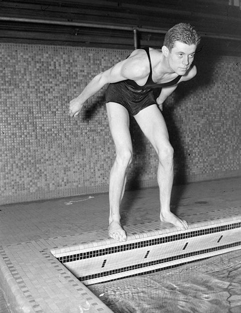 7 Photos of JFK's Harvard Swim Team Days