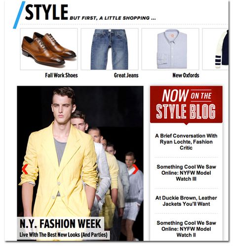 /STYLE - Esquire Style Landing Page