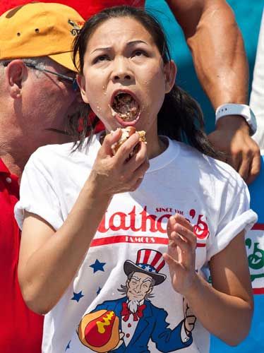 Nathan's Hot Dog Eating Contest 2012 Winners