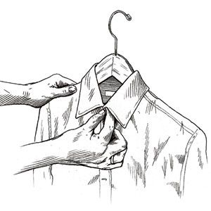 hanging shirt