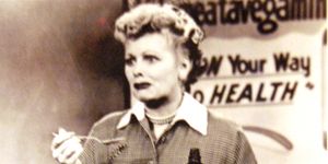 lucille ball from i love lucy eats vitameatavegamin