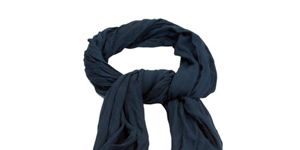 navy winter scarf