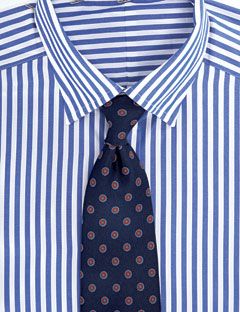 Bengal Stripe Shirt (Charles Tyrwhitt; tie by Seaward & Stearn)