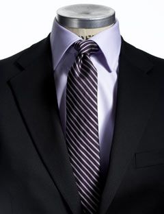 how to wear a black suit
