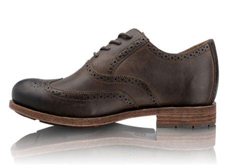 brown and black wingtips