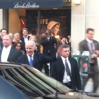 Biden Is A Fan Of Brooks Brothers Retail Therapy Joe Biden Brooks Brothers Columbus Day