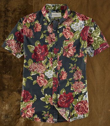denim & flower brand mens shirts