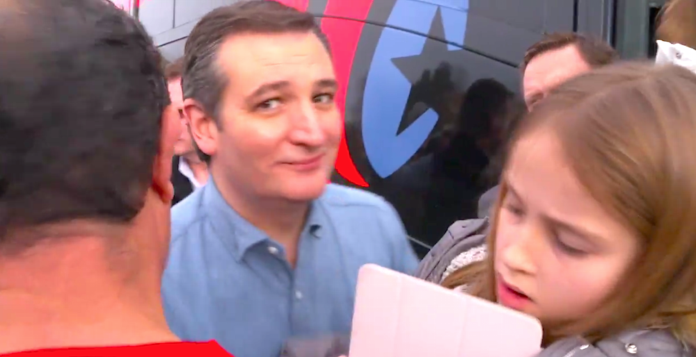 Ted Cruz Demonstrates the Most Awkward Hug of All Time