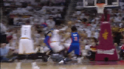 LeBron Posterizes Pistons' Reggie Bullock - James Dominates ...