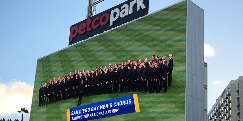 San Diego Gay Men's Chorus Leaves Padres' Field To Boos And Slurs •  Instinct Magazine