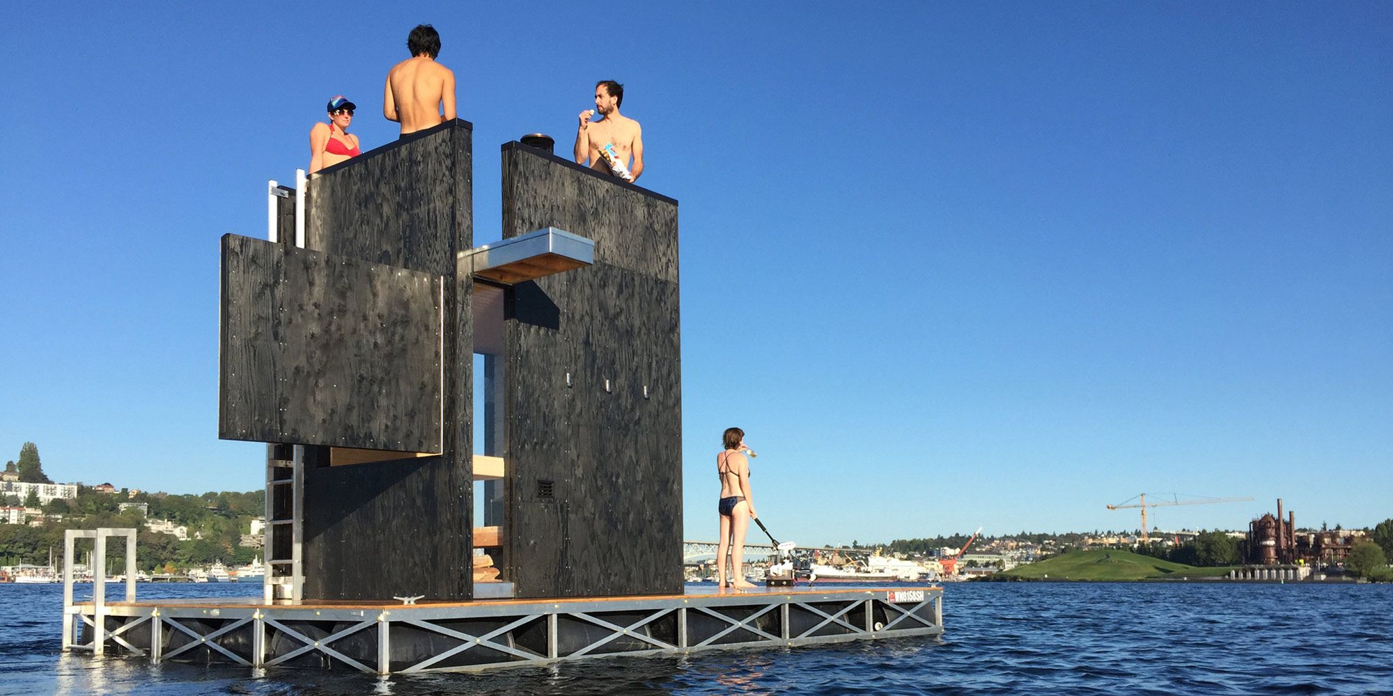 This Floating Sauna Is the Perfect Way to Maximize Summer Vibes