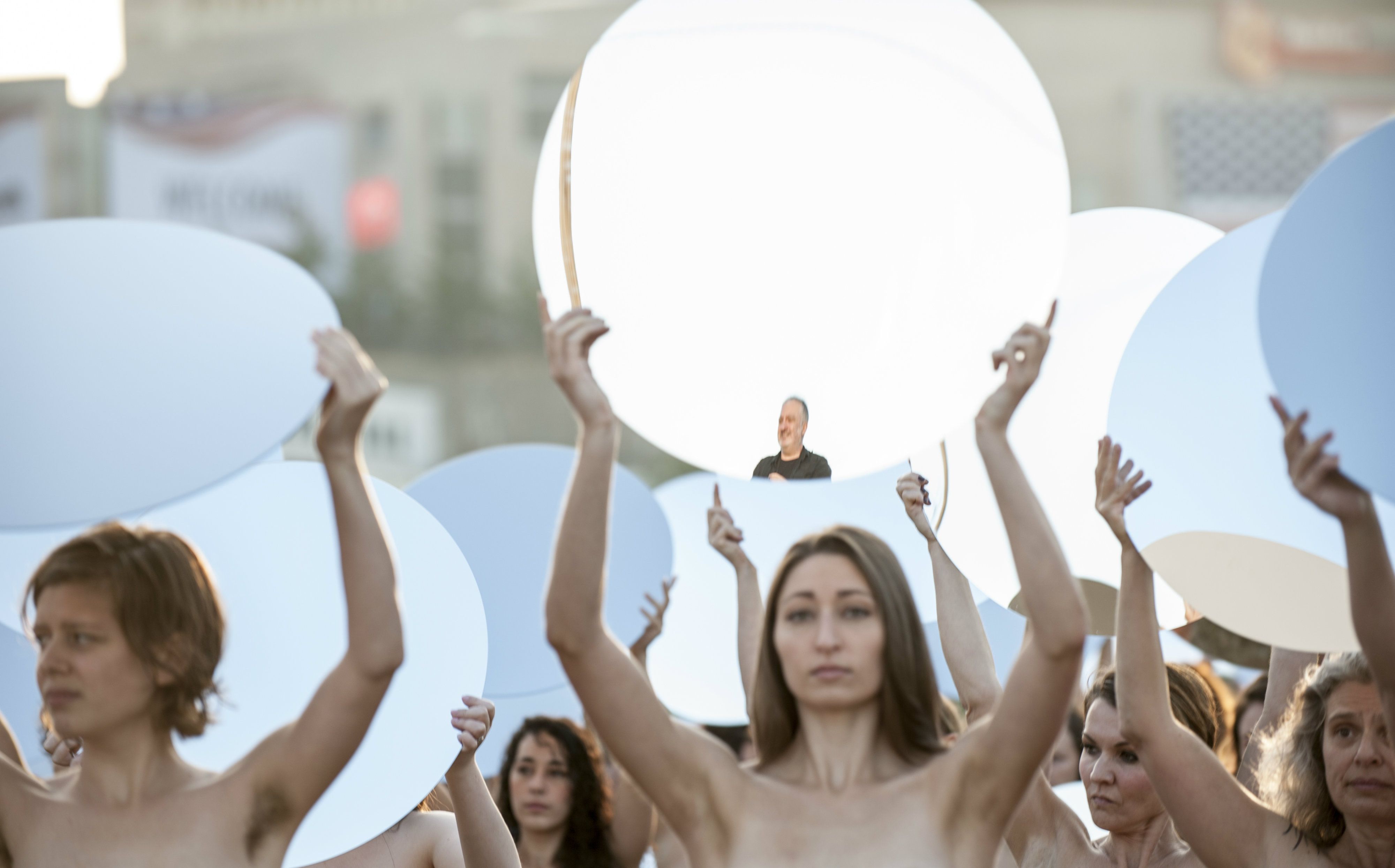 Nude Protest at Republican National Convention