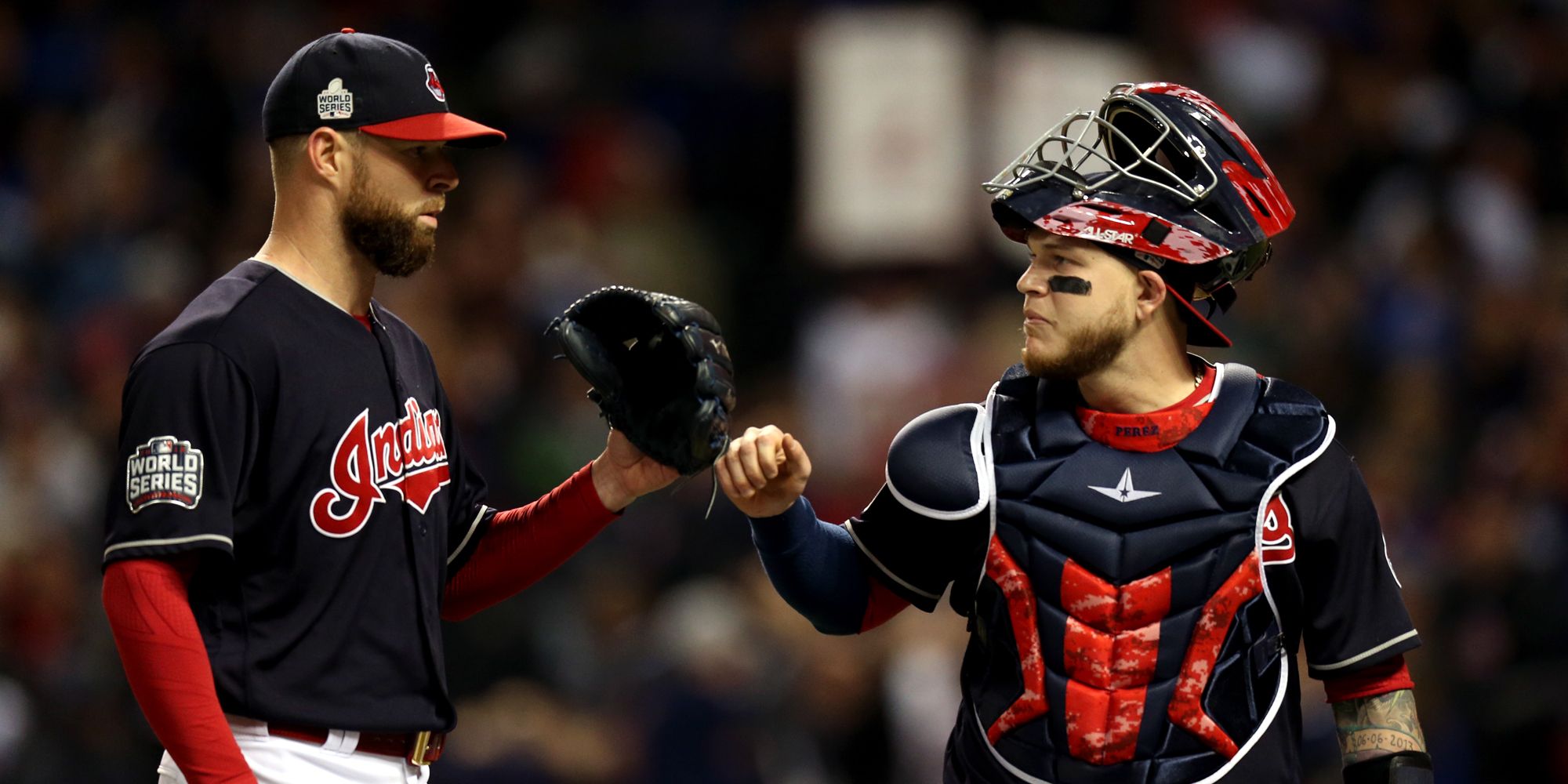 Indians win World Series Game 1 against Cubs as Kluber sets strikeout  record, World Series