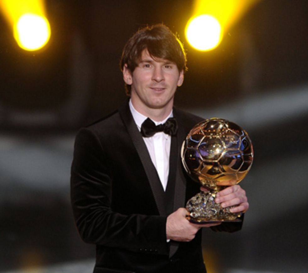 Lionel Messi in a dinner jacket