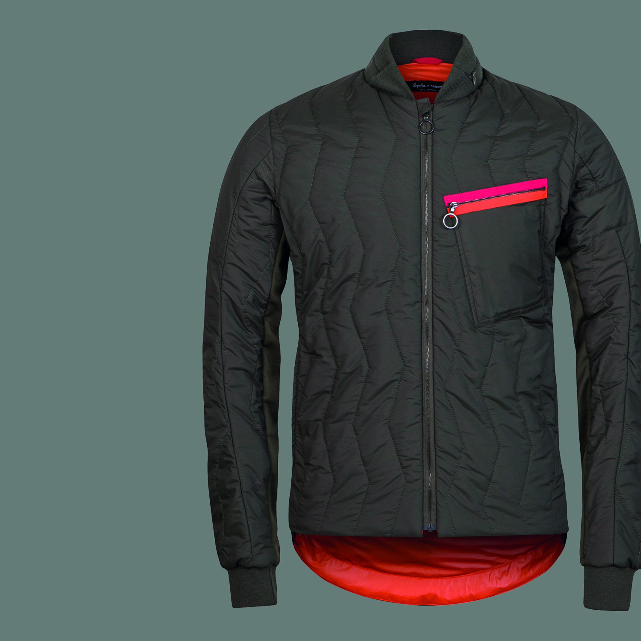 quilted cycling jacket