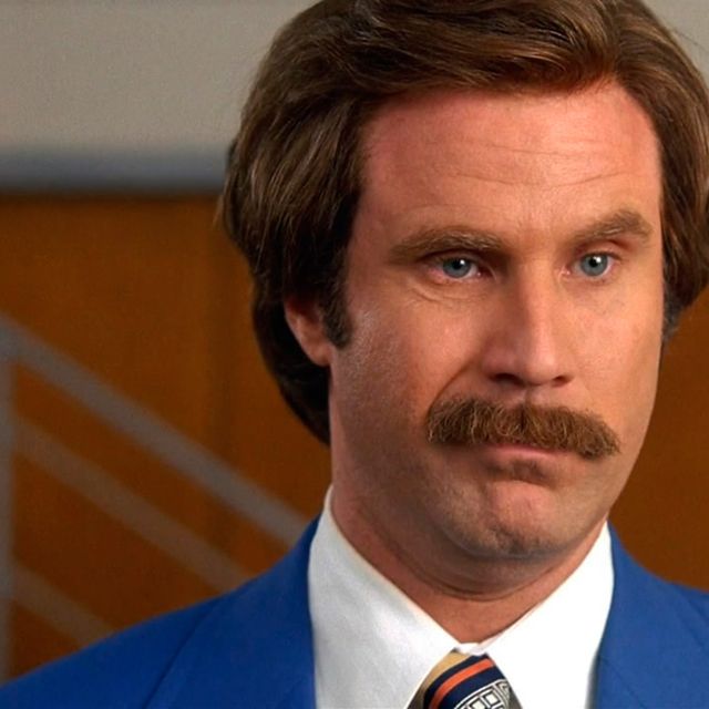 Will Ferrell as Ron Burgundy, Anchorman (2004). 